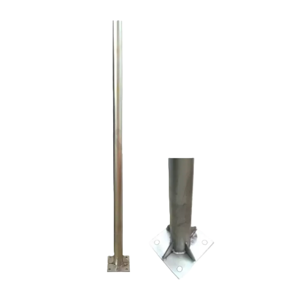Stâlp Indicatoare Rutiere cu Flanșă D-60 mm, H-300 cm