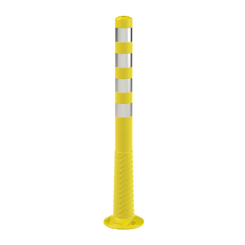Stalpi Delimitare Flexibili, PE, 100 cm, Galben