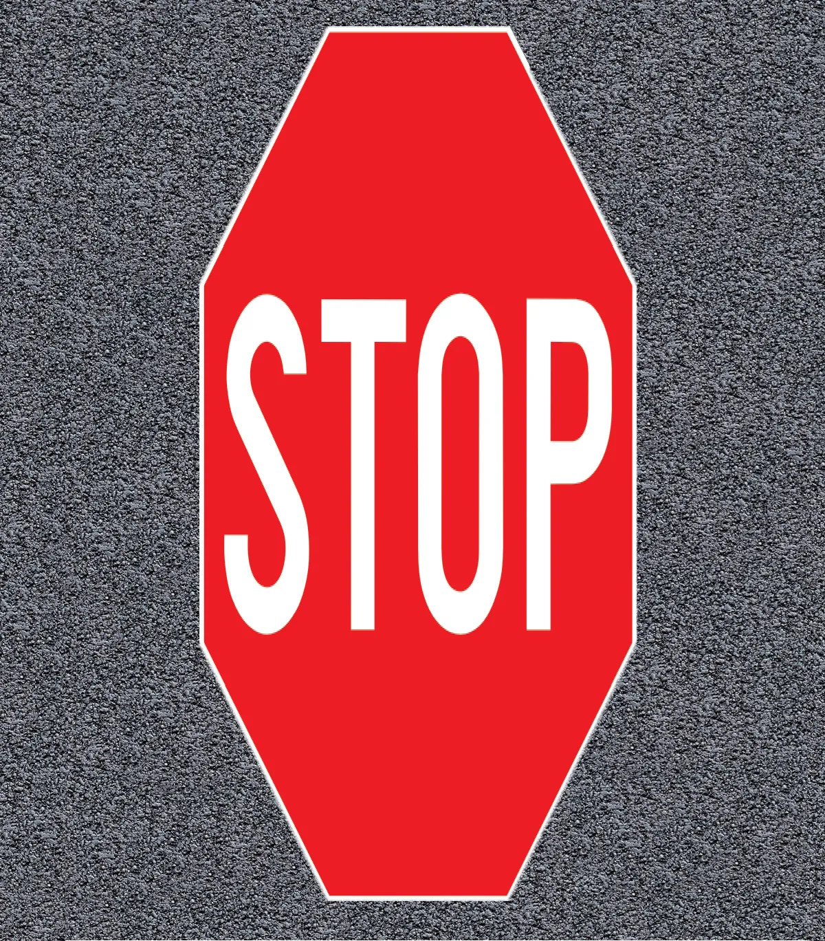 Preformate Termoplastice Aplicate la Cald, Inscripție Oprire, 160×300 cm