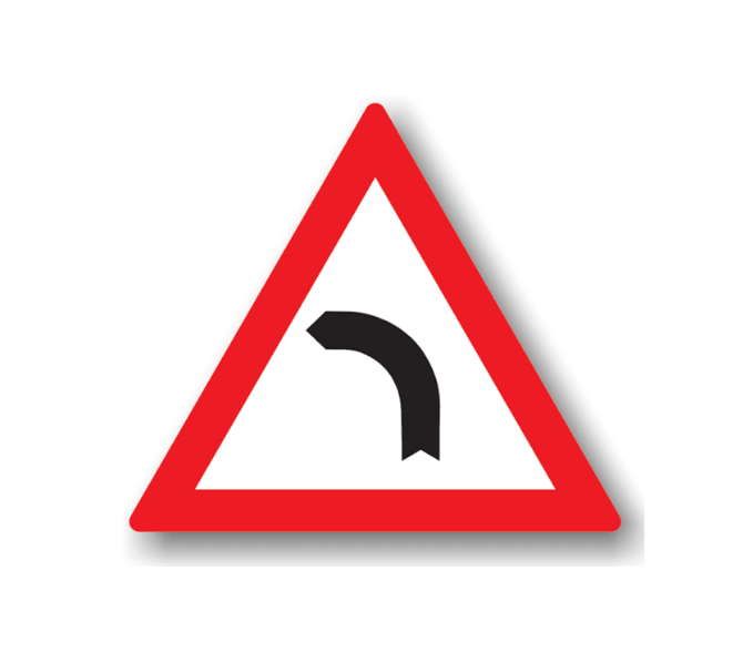 A1 - Curbă la stânga (70 cm - CLASA I)