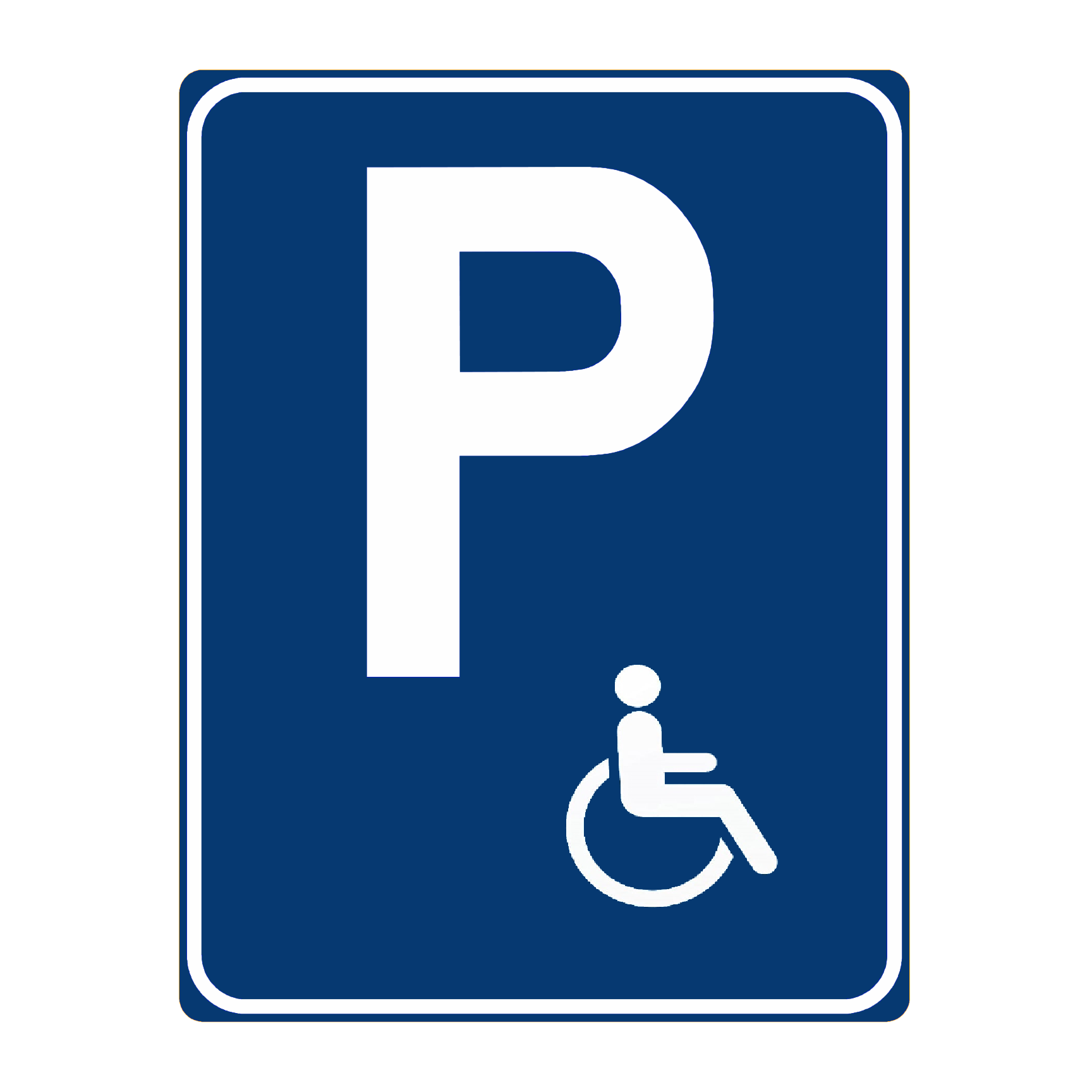Parcare pentru persoane cu dizabilitati (50x65 cm - CLASA I)