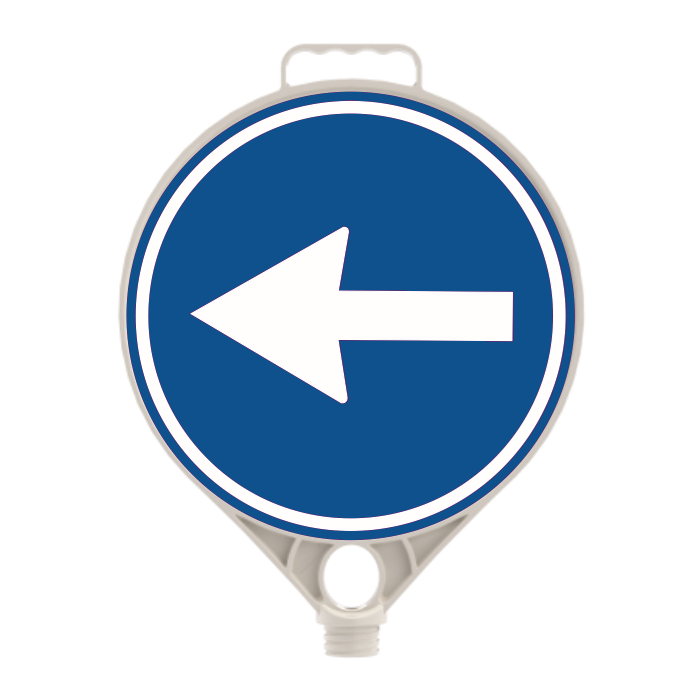 Indicator din Plastic cu Filet, La Stângă / La Dreapta, D-Ø28 cm