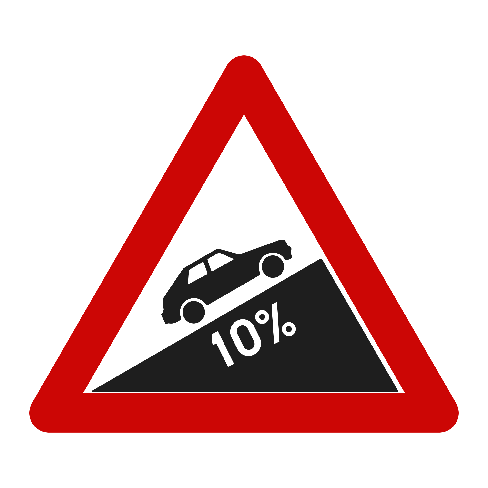 Indicator A8 – Urcare cu înclinare mare 10%, 70 cm, Clasa I