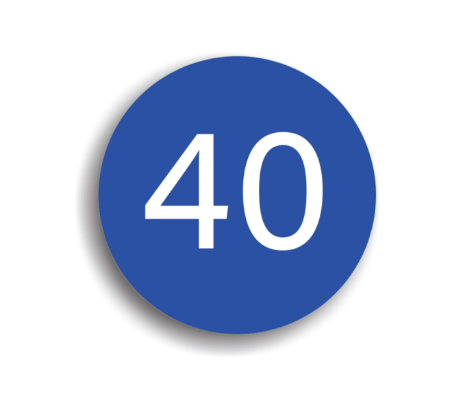 D14 - Viteză minimă obligatorie (Ø60 cm - CLASA I)