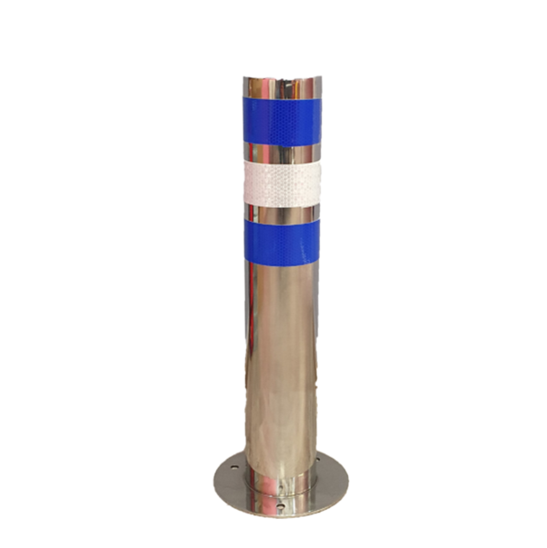 Stâlp Metalic, Inox, Ø9×50 cm