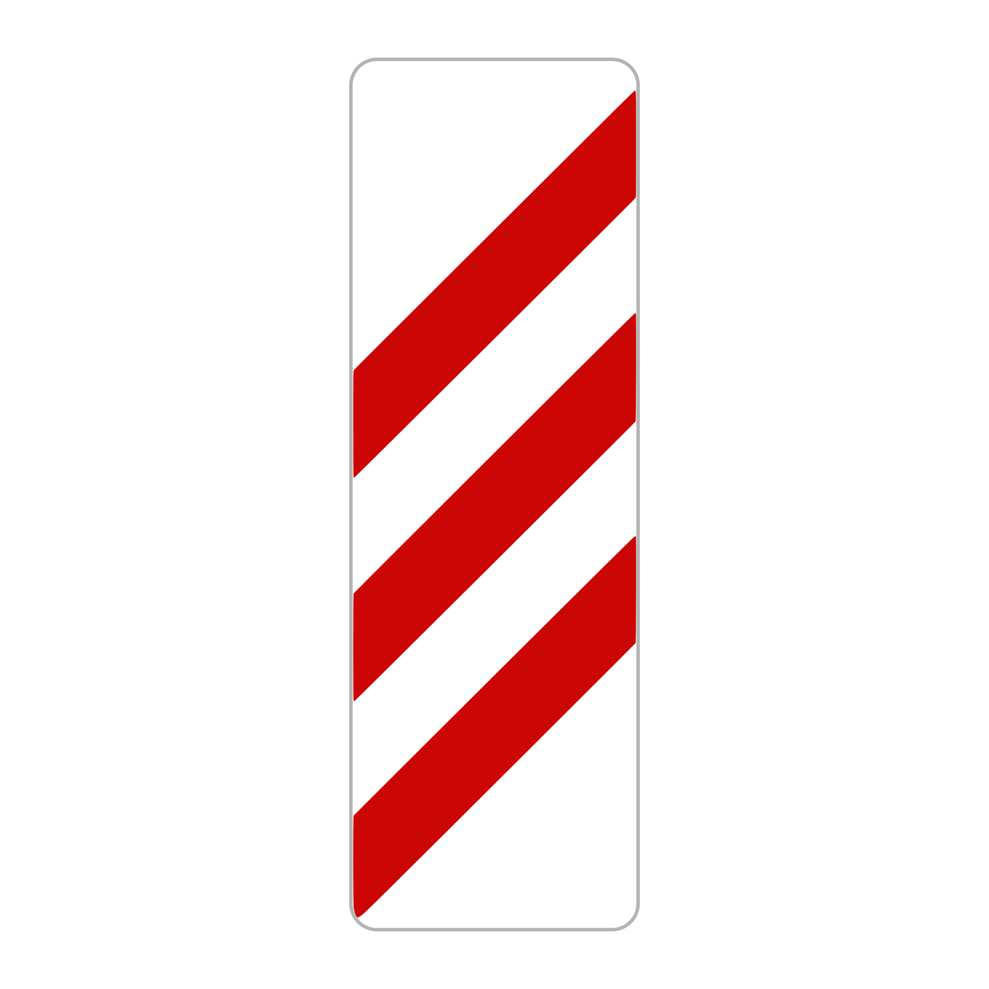Panou A42 – Trecere la nivel cu calea ferată, 3 benzi, 33x100 cm, Clasa I