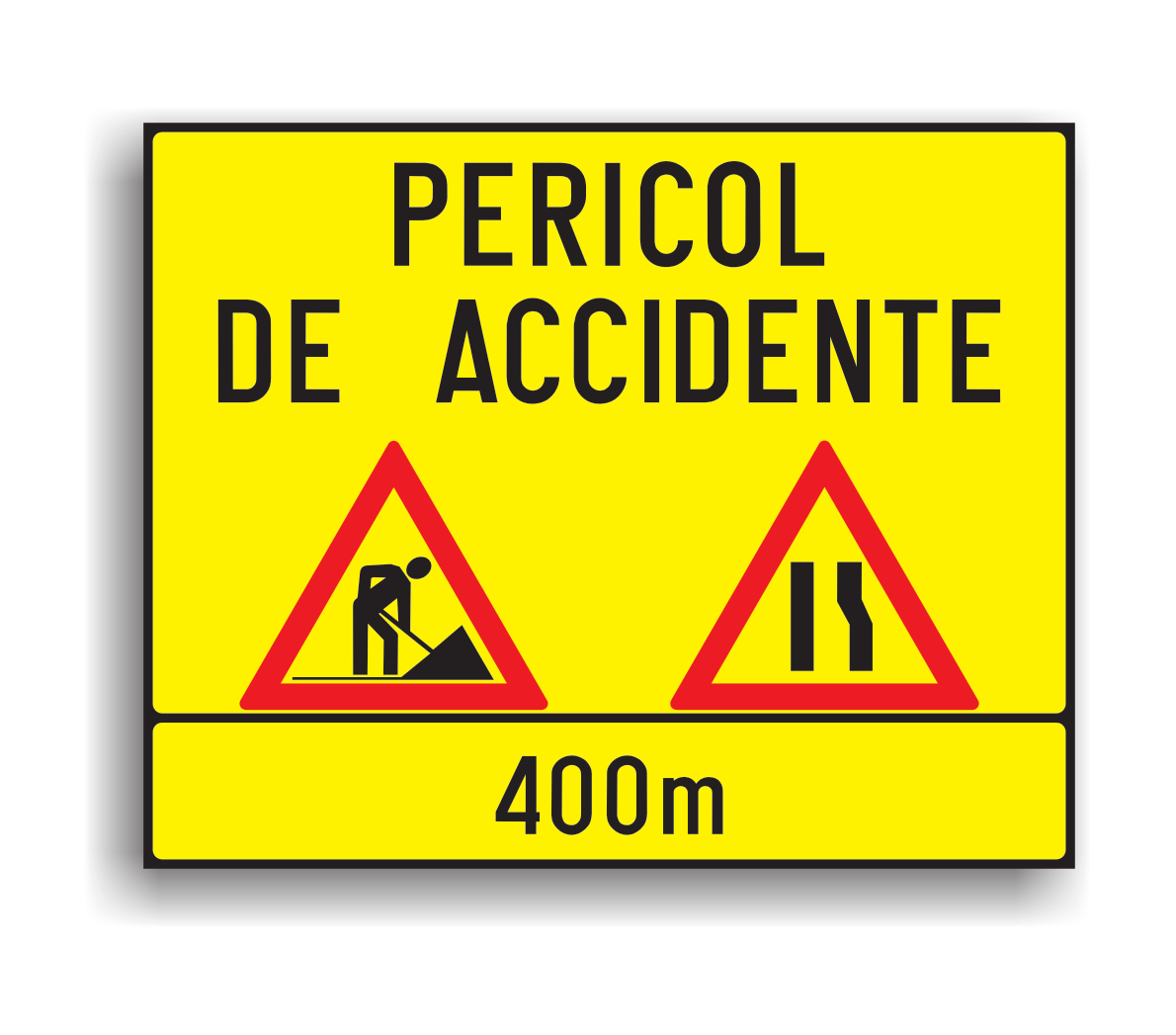 U33 - Presemnalizarea unui sector cu circulație alternantă, Dreapta (150x120 cm - CLASA I)