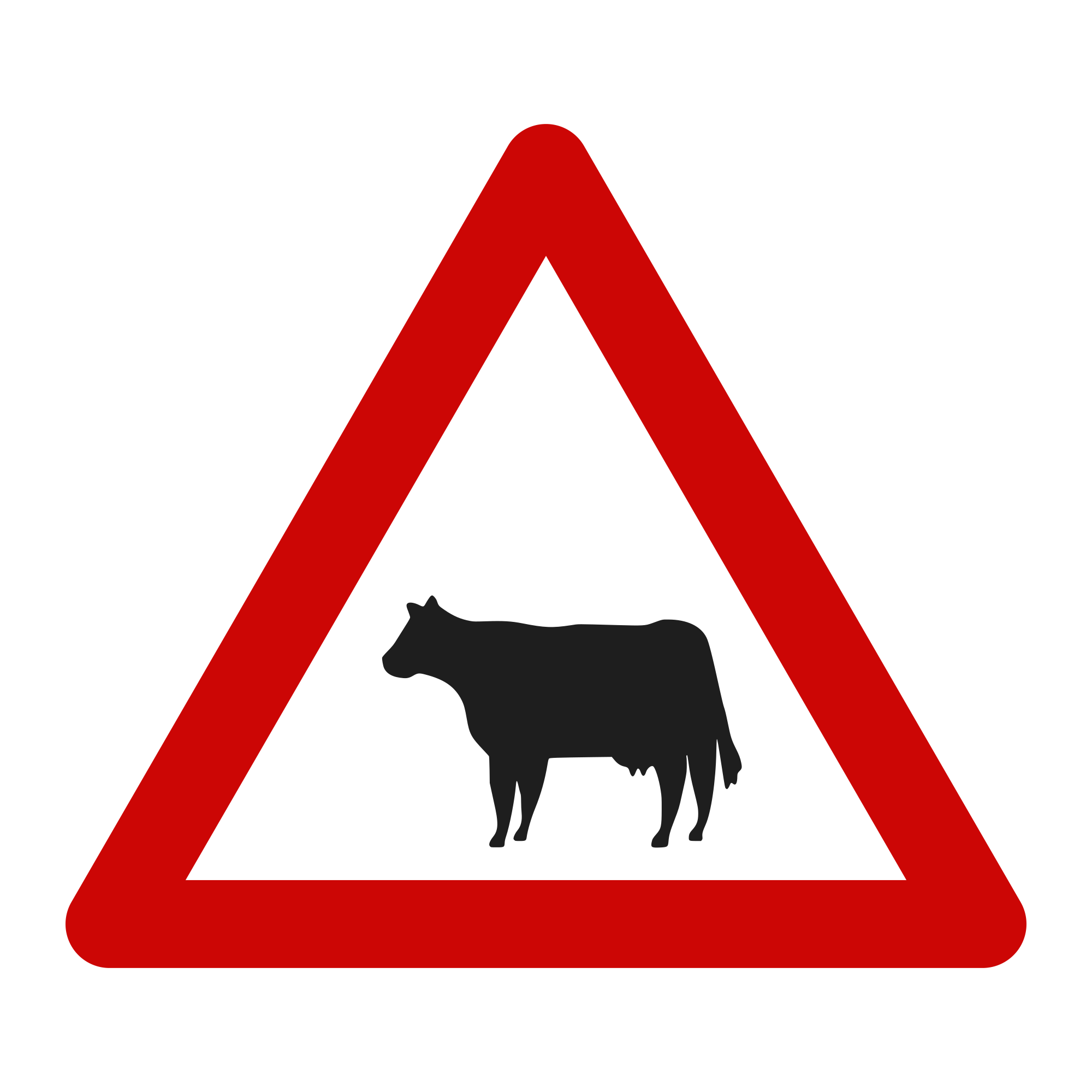 Indicator A25 – Animale (domestice), 70 cm, Clasa I