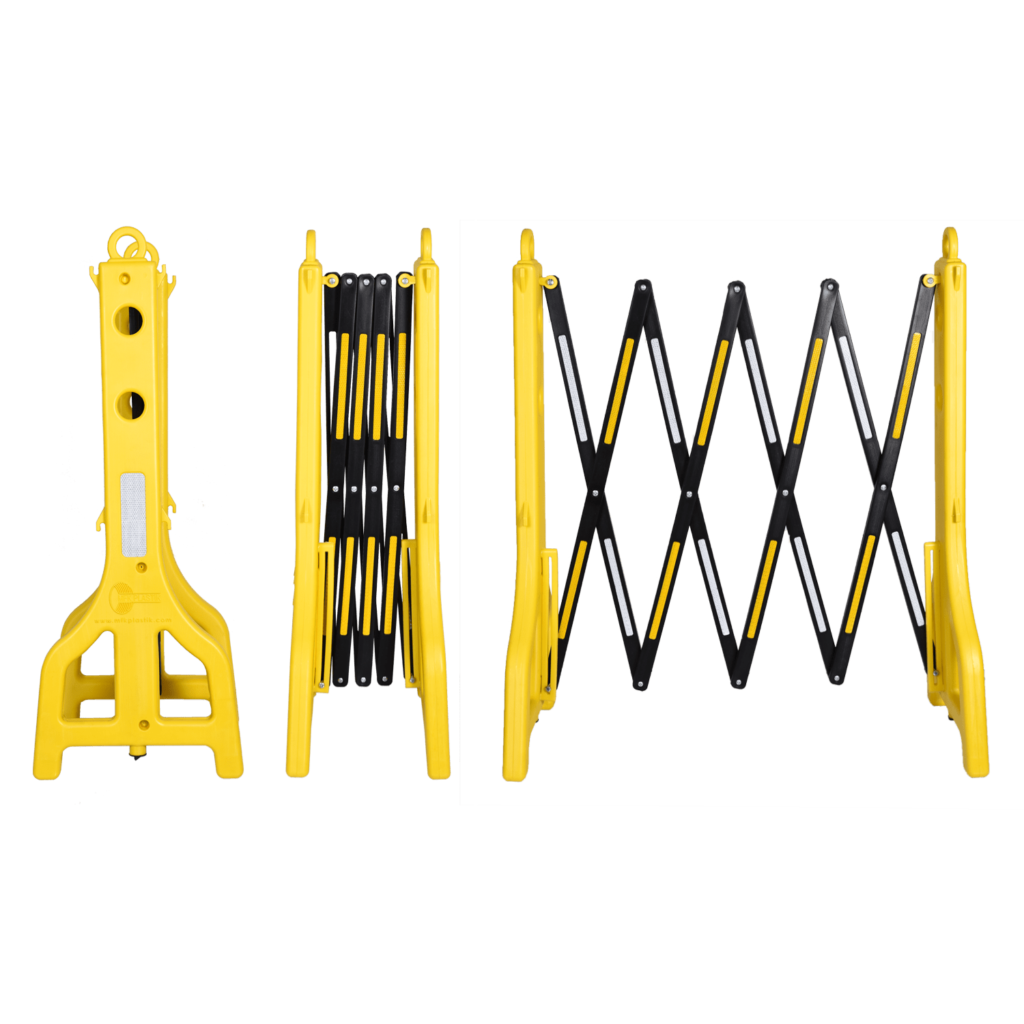 Bariera Extensibila, 250x40x95 cm, Galben