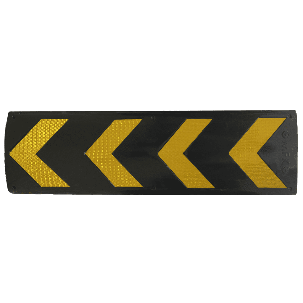Panou Protectie Perete Parcare din Cauciuc, 80×20 cm