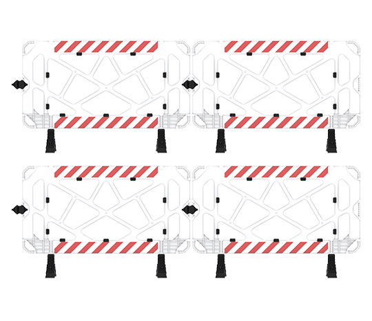 Set Bariera Modulara Alb 150×100cm (4 buc)