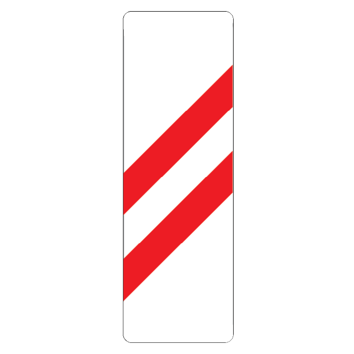 A42 - Panouri suplimentare pentru trecerea la nivel cu cale ferată – II (33x100 cm – CLASA I)