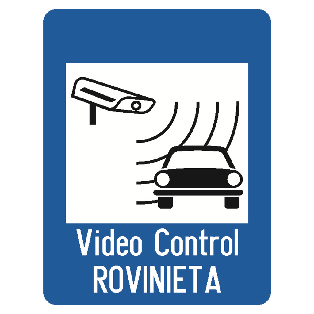 Videocontrol rovinietă, indicatoare rutiere