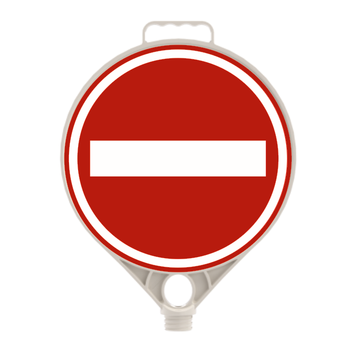 Indicator din Plastic cu Filet, Accesul Interzis, D-Ø28 cm