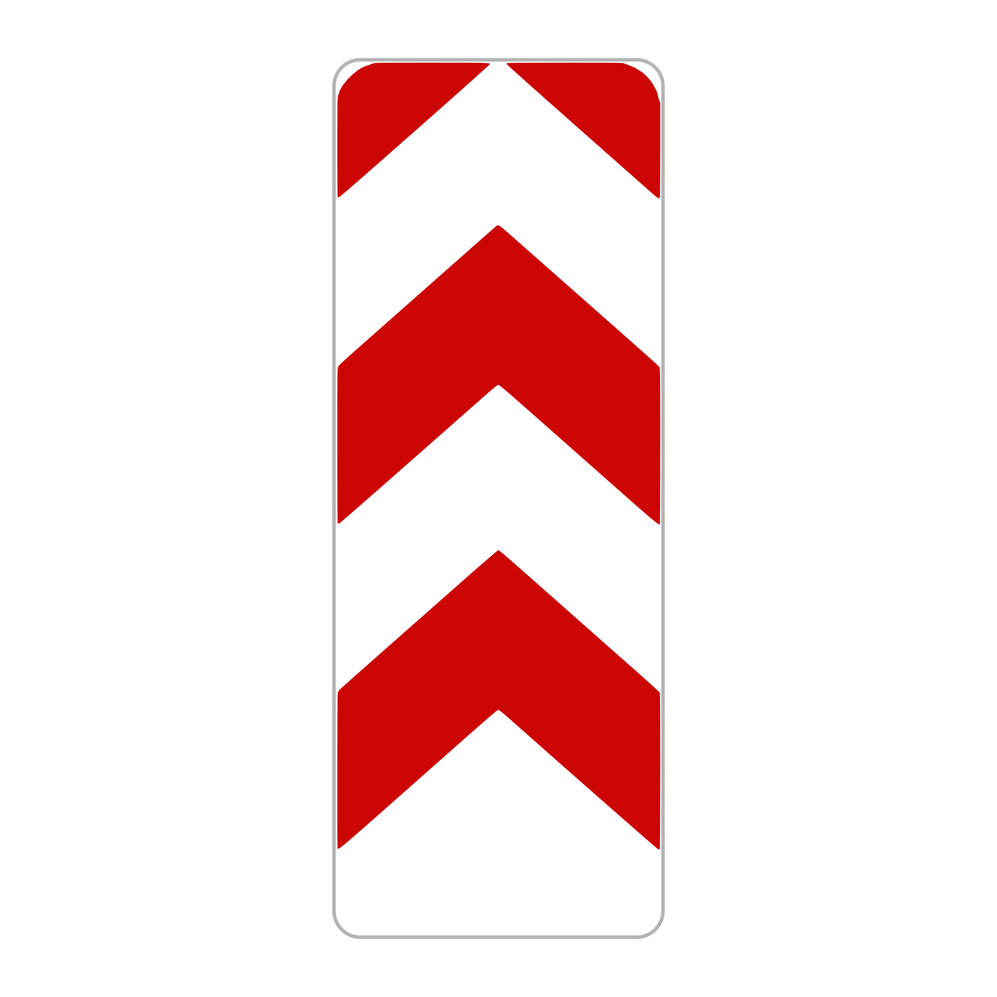 A46 Two-Way Directional Marker, 37.5x100 cm, Class I