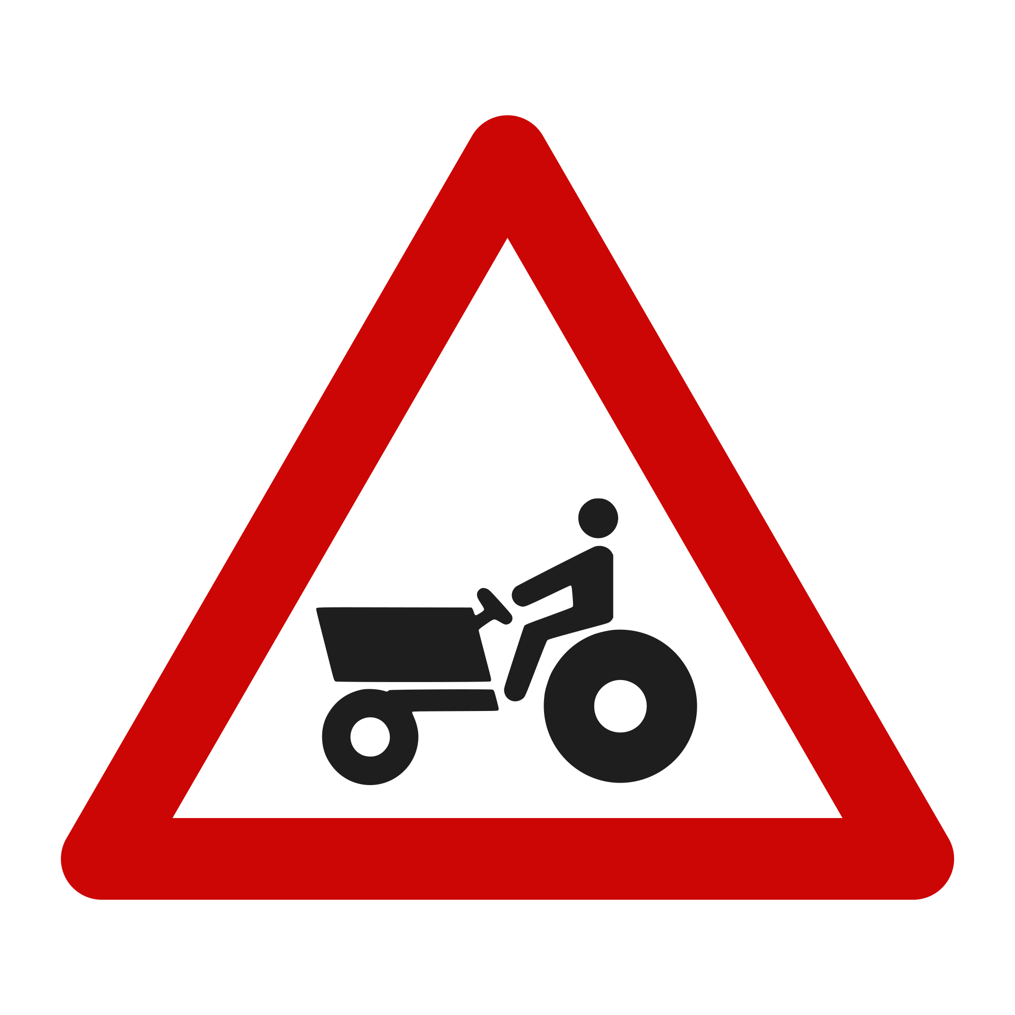 A51 Warning Sign – Tractors and Farm Machinery, 70 cm, Class I