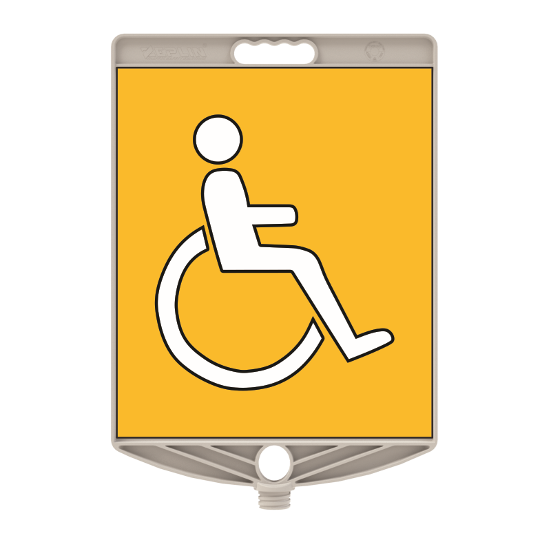 Indicator din Plastic cu Filet, Parcare pentru Persoane cu Handicap 34x40 cm