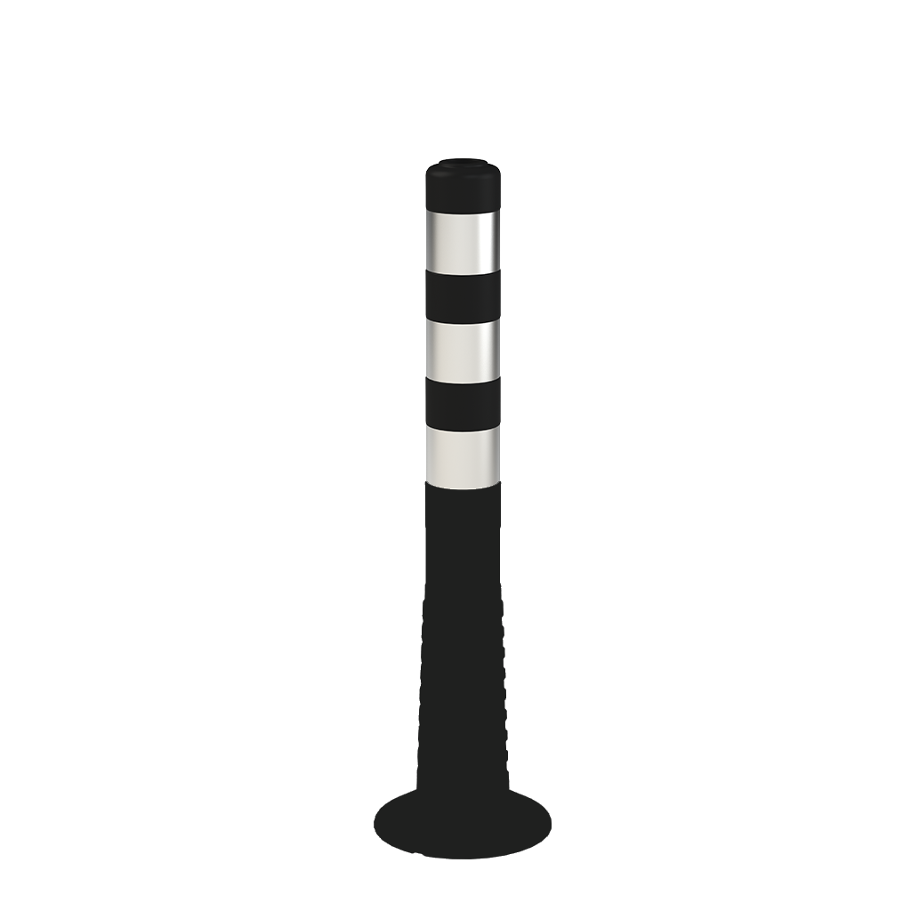 Stâlpi din Cauciuc, TPU, 75 cm, Negru