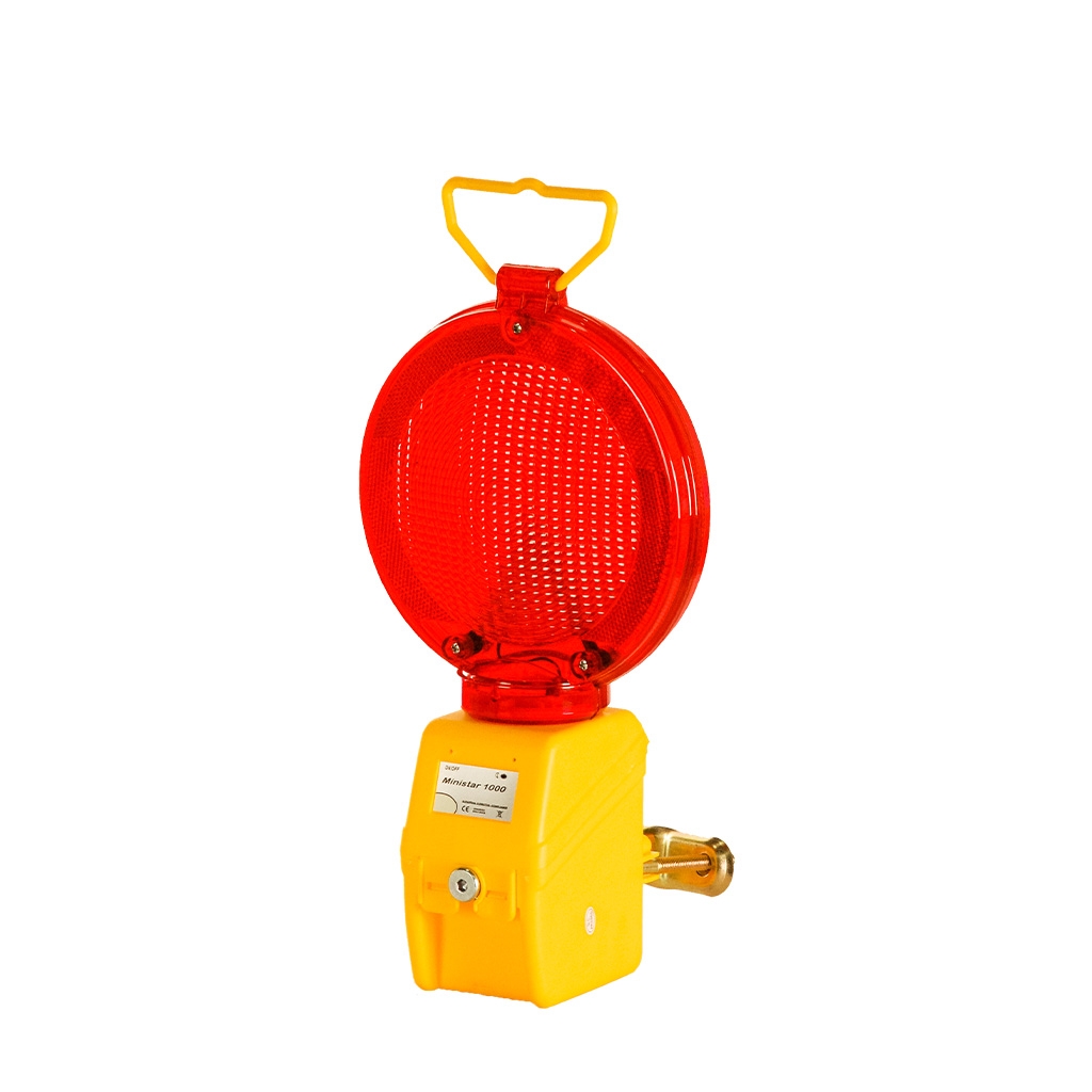 Lampă cu lumină rosie intermitentă si sursa proprie 4R25 6V, FĂRĂ BATERIE