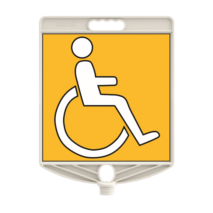 Indicator din Plastic cu Filet, Parcare pentru Persoane cu Handicap 30x30 cm