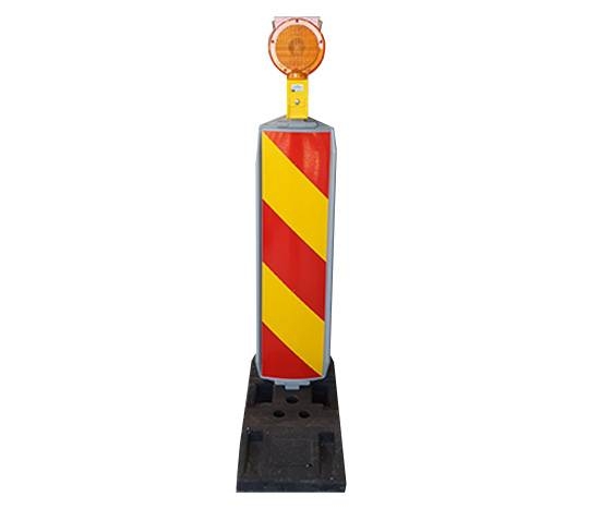 Baliză cu Lampă cu Lumină Galbenă Intermitentă, Baza de 28 Kg