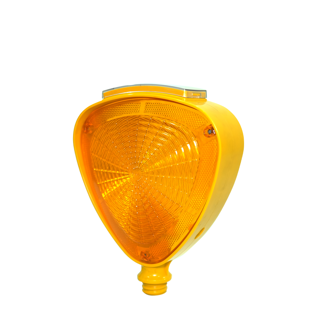 Lampa Solara de Semnalizare, Lumină Intermitentă, Galbenă