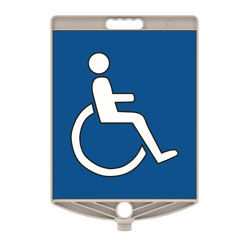 Indicator din Plastic cu Filet, Parcare pentru Persoane cu Handicap 34x40 cm