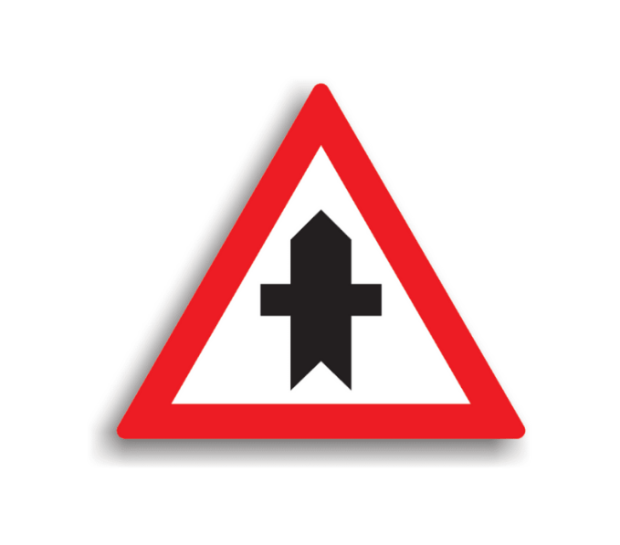 A33 - Intersecție cu drum fără prioritate (70 cm - CLASA I)