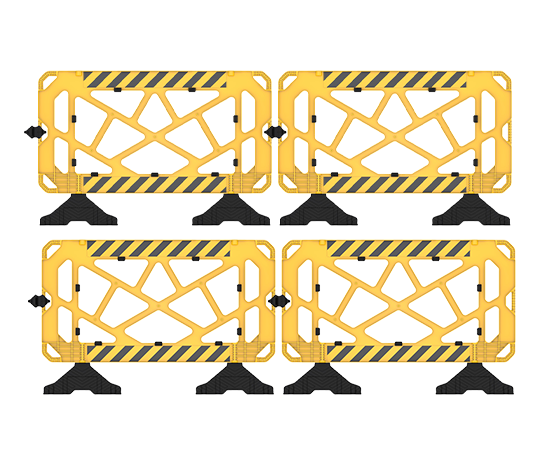Set Bariera Modulara Galben 150×100cm (4 buc)
