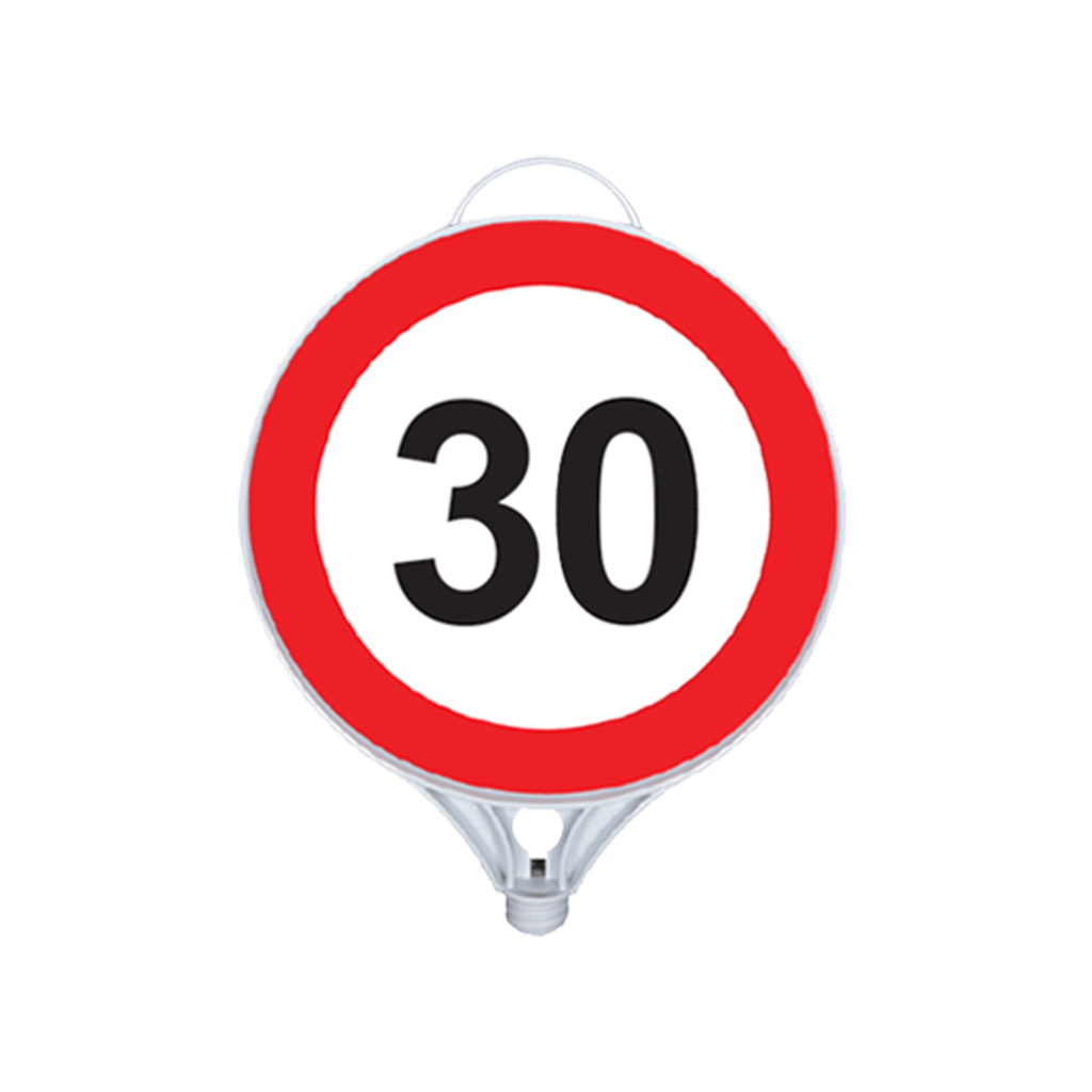 Indicator din Plastic cu Filet, Limitare de Viteză 30 Km/h, D-Ø28 cm