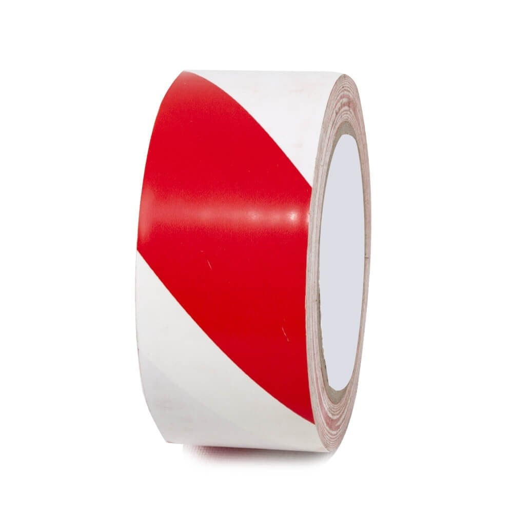 Bandă Adezivă pentru Marcare, Roșu+Alb, 5 cm x 30 M