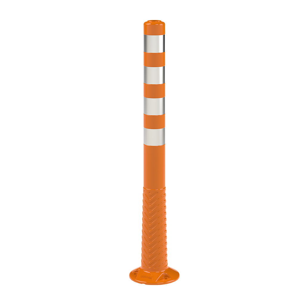 Stalpi Delimitare Flexibili, TPU, 100 cm, Portocaliu