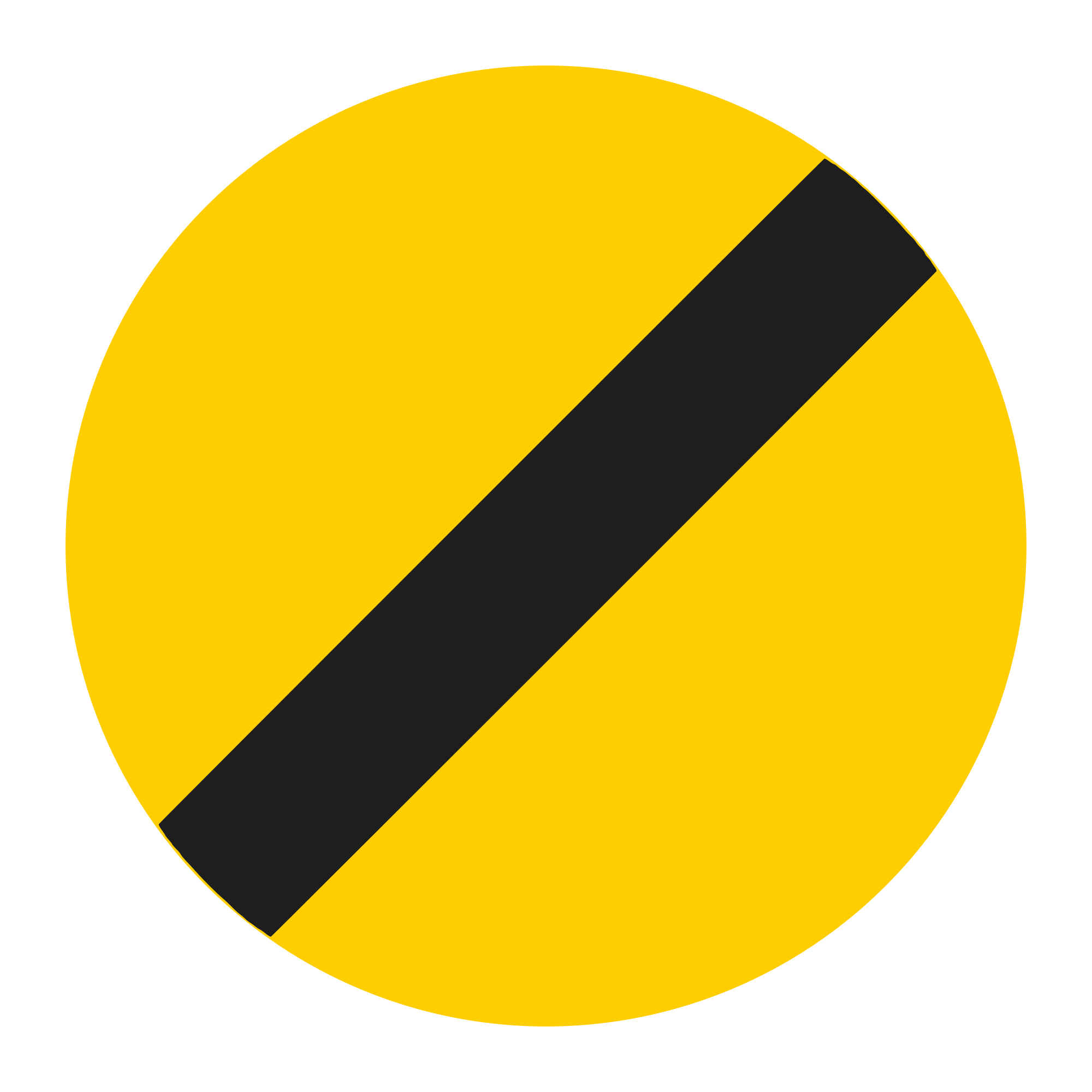 U14 Temporary Sign – End of All Restrictions, Ø60 cm, Class I