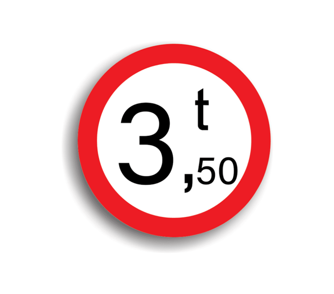 C18 - No entry for vehicles over 3.5 T (Ø60 cm - CLASS I)
