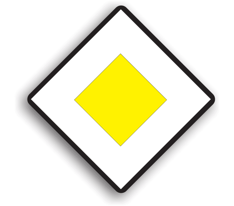 B3 - Drum cu prioritate (60x60 cm - CLASA I)
