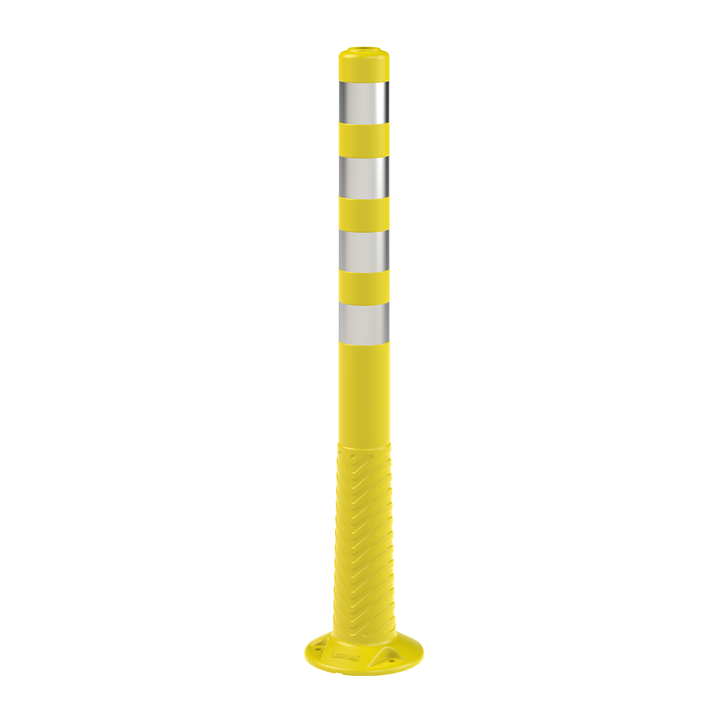 Stalpi Delimitare Flexibili, PE, 100 cm, Galben