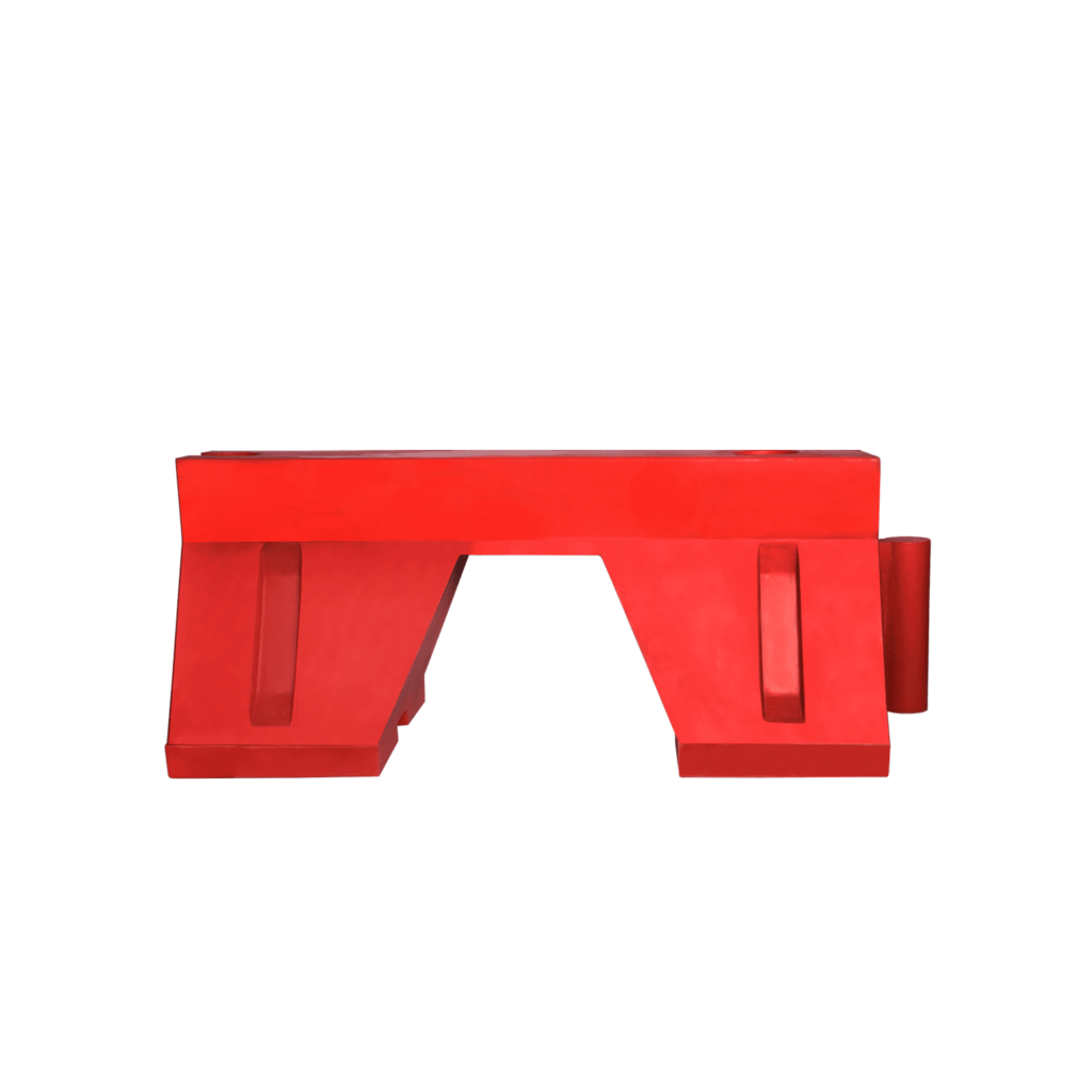 Parapete Lestabile din Plastic, 120x50x50 cm, Roșu+Alb