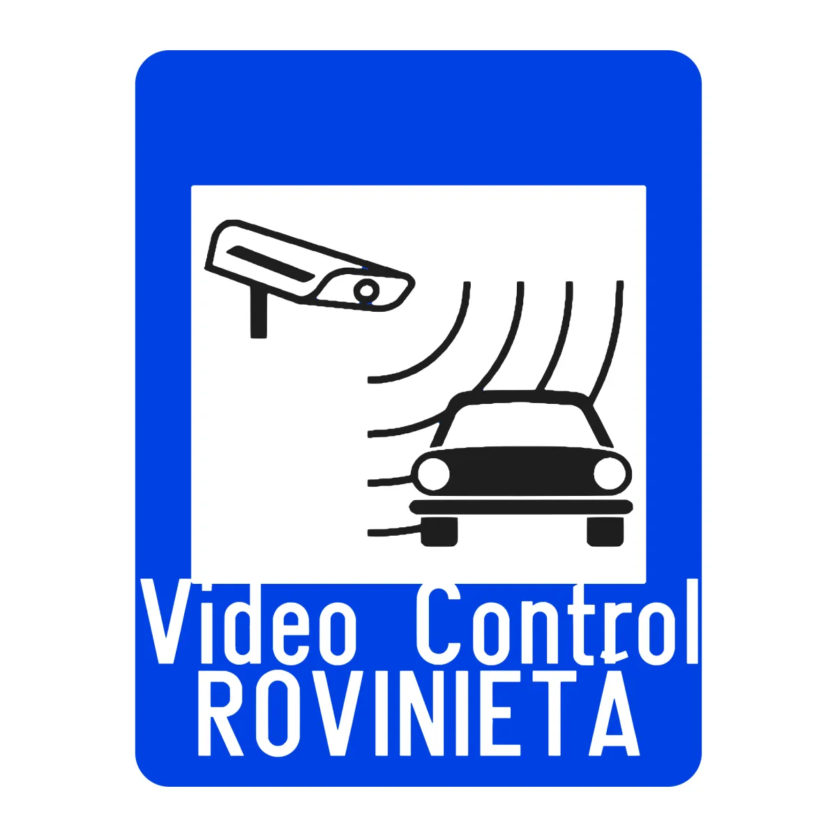 Indicator G74 – Videocontrol rovinietă, 50x65 cm, Clasa I