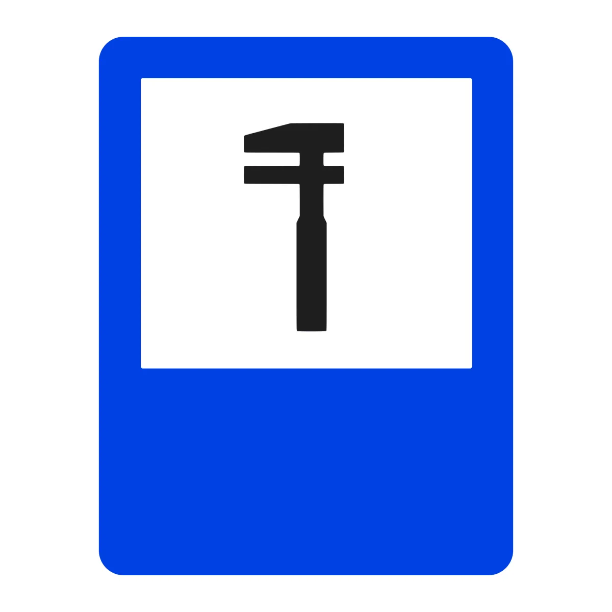 Indicator G30 – Service auto, 50x65 cm, Clasa I