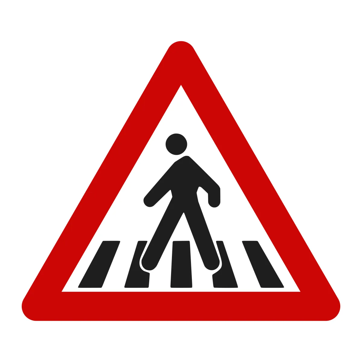 Indicator A22 – Presemnalizare trecere pentru pietoni, 90 cm, Clasa II