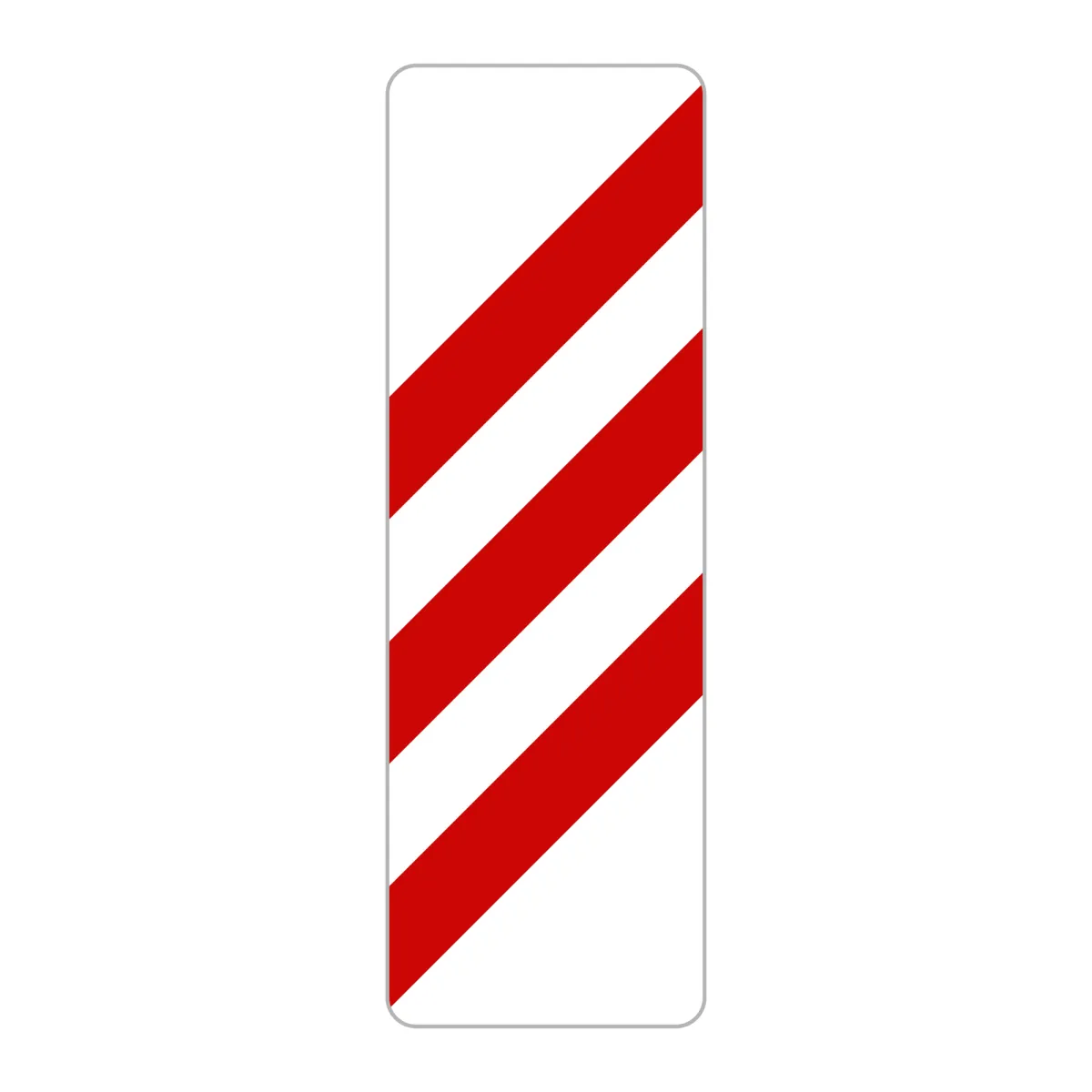 Panou A42 – Trecere la nivel cu calea ferată, 3 benzi, 33x100 cm, Clasa I