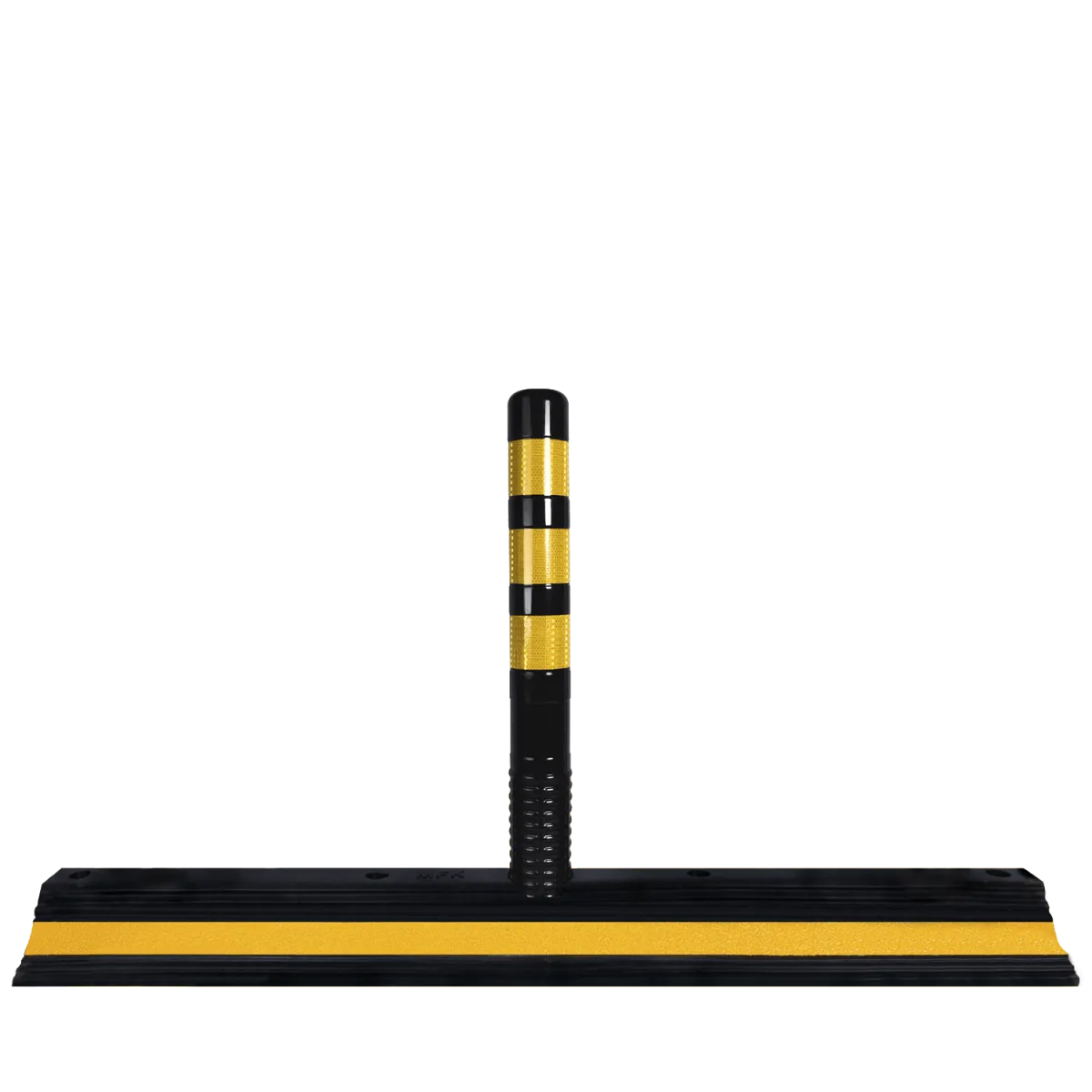 Rubber Traffic Separator with TPU Post, 100x25x75 cm