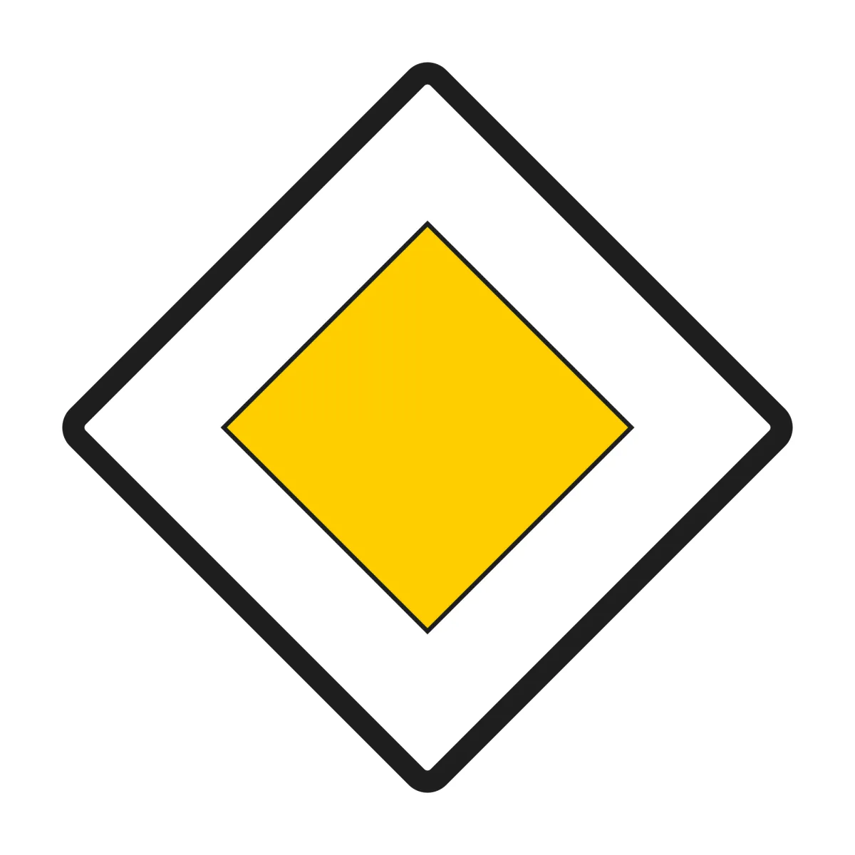 Indicator B3 – Drum cu prioritate, 60x60 cm, Clasa II