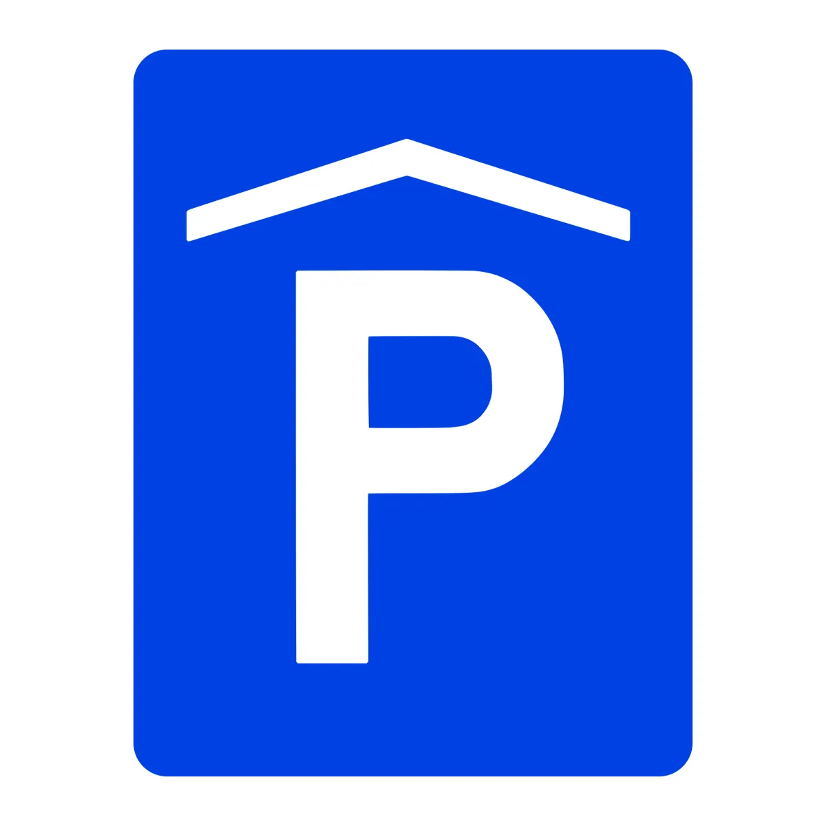 Indicator G32 – Parcare subterană sau în clădire, 50x65 cm, Clasa I