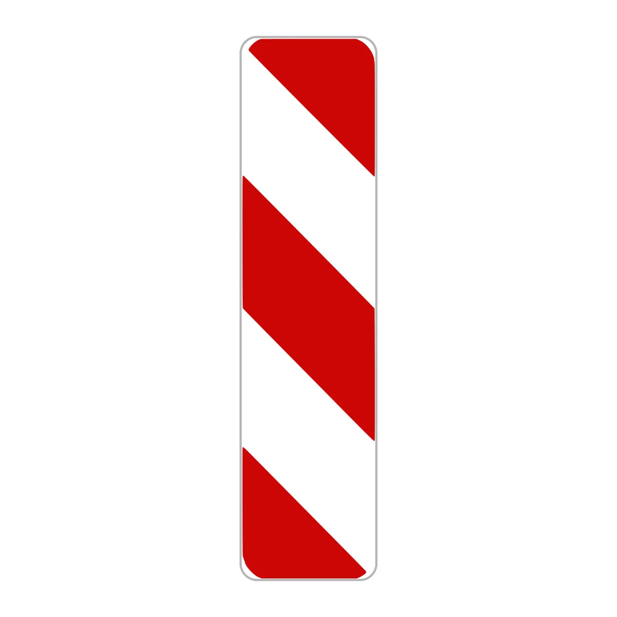 Baliză direcțională A45 – Ocolire prin dreapta, 25x100 cm, Clasa I
