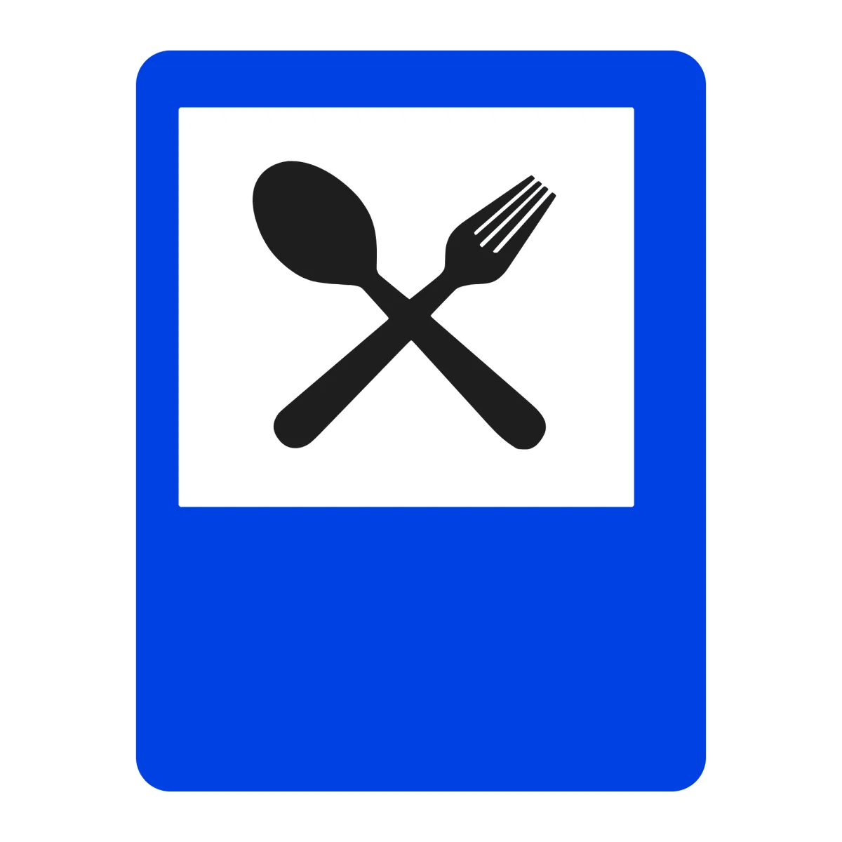 Indicator G22 – Restaurant, 50x65 cm, Clasa I