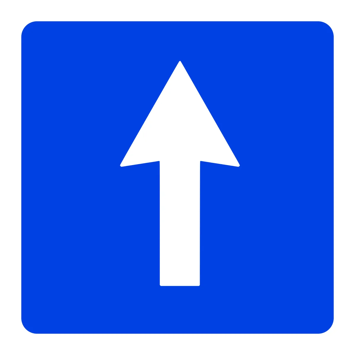Indicator G4 – Sens unic, 60x60 cm, Clasa I
