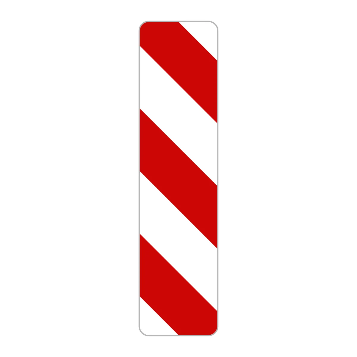 Baliză direcțională A45 – Ocolire prin dreapta, 25x100 cm, Clasa I