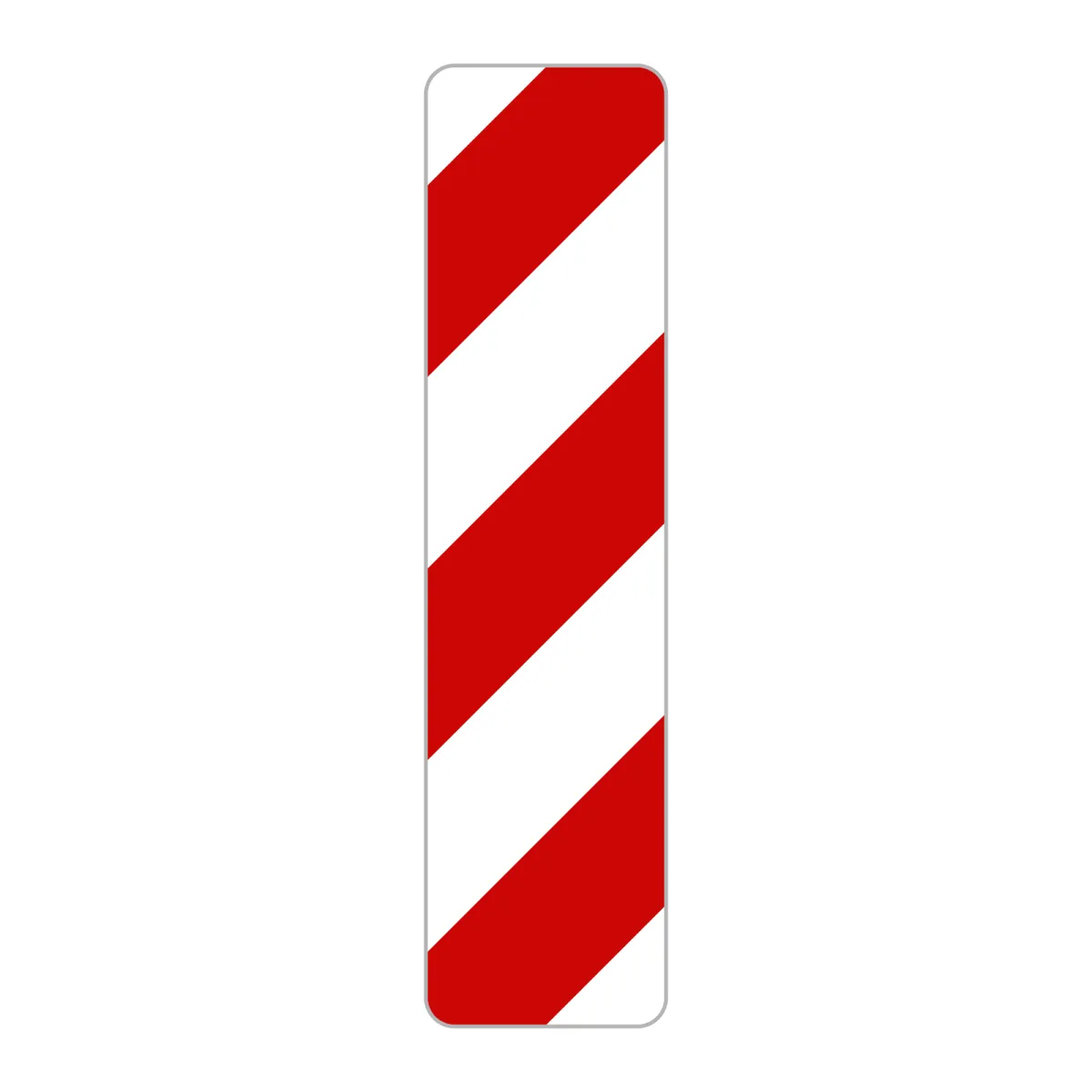 Baliză direcțională A44 – Ocolire prin stânga, 25x100 cm, Clasa I