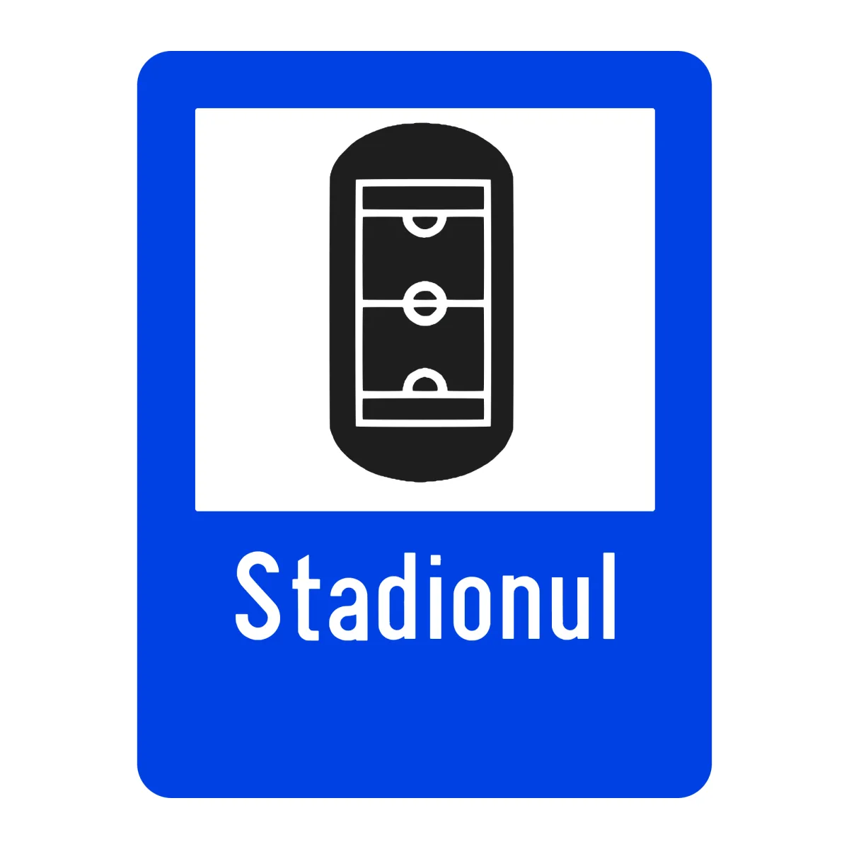 Indicator G54 – Stadion, 50x65 cm, Clasa I